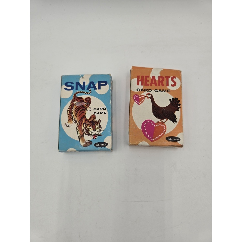 Vintage Whitman Card Games‎ 1950s Snap & Sealed Hearts  Animals